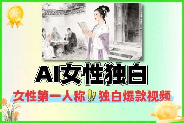 AI历史女性第一人称独白条条爆款视频
