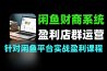 闲鱼财商系统从盈利逻辑店群运营到品类实战