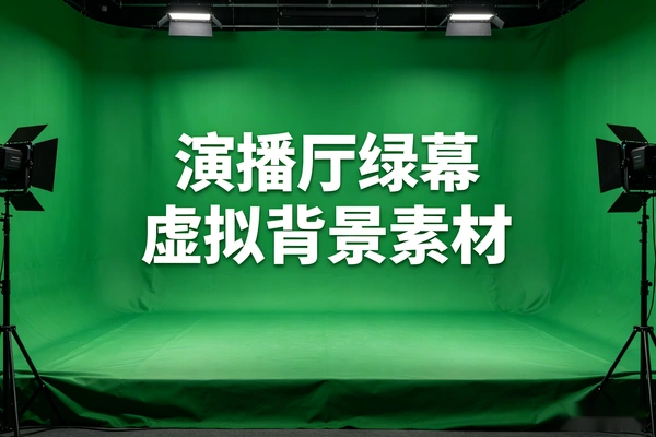 690款虚拟演播厅绿幕背景素材合集