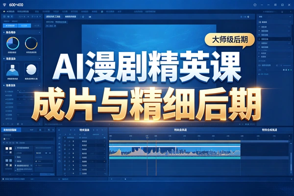 AI漫剧精英进阶课成片与精细后期
